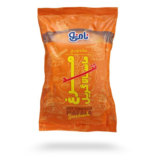 ساندویچ نیم چاباتا مرغ ماسالا گریل تند