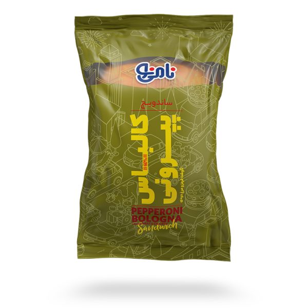 ساندویچ نیم چاباتا کالباس پپرونی